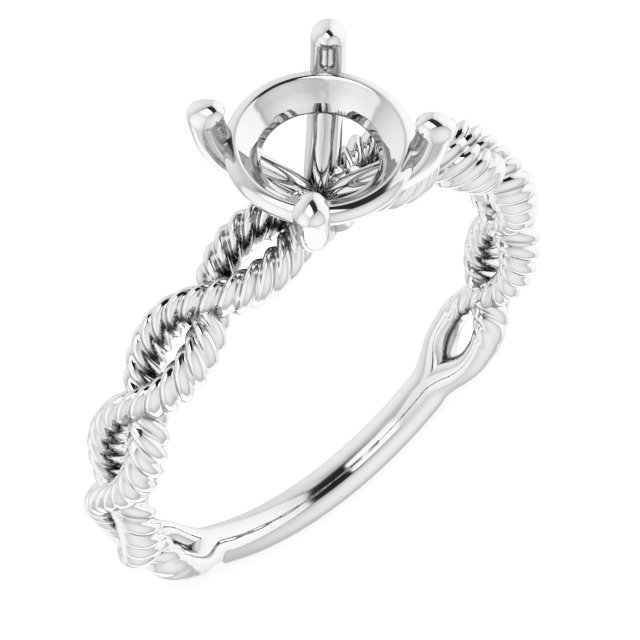Solitaire Infinity-Inspired Engagement Ring
