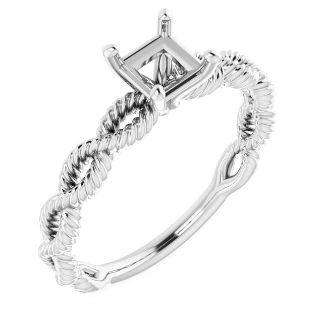 Solitaire Infinity-Inspired Engagement Ring