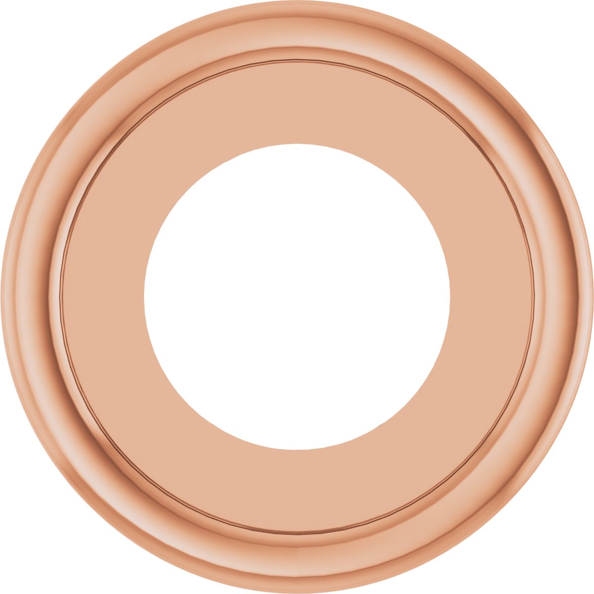 Round Bezel-Set Pendant