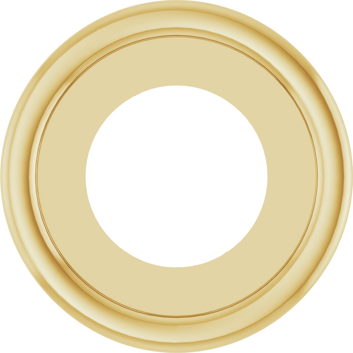 Round Bezel-Set Pendant
