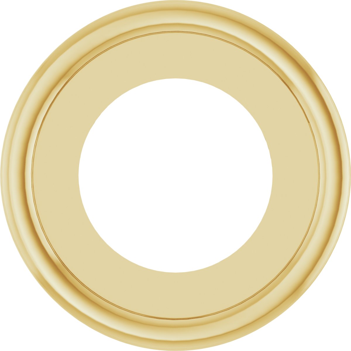 Round Bezel-Set Pendant