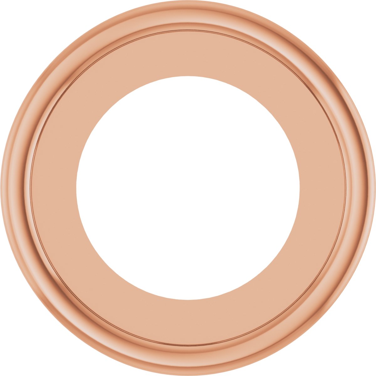 Round Bezel-Set Pendant