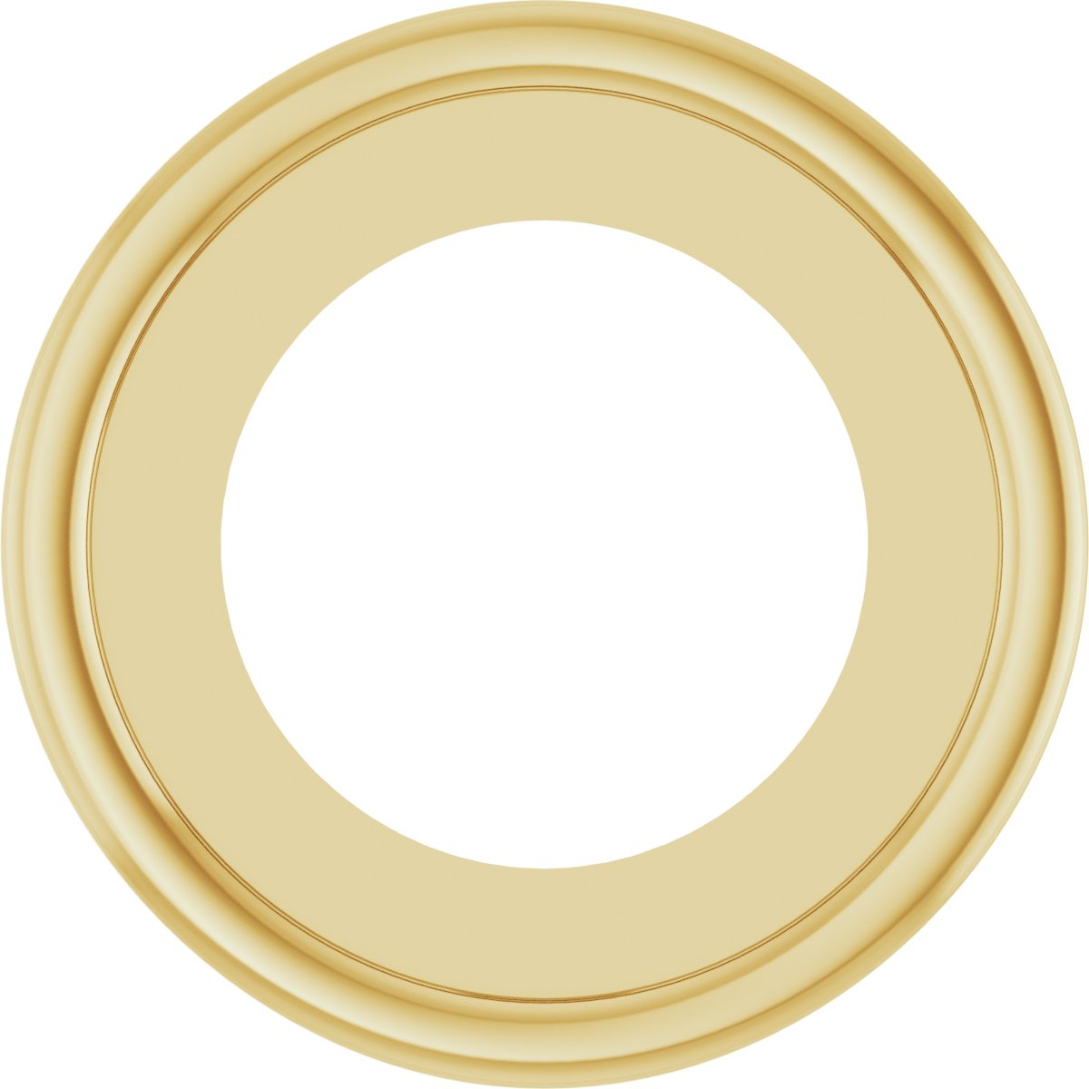 Round Bezel-Set Pendant