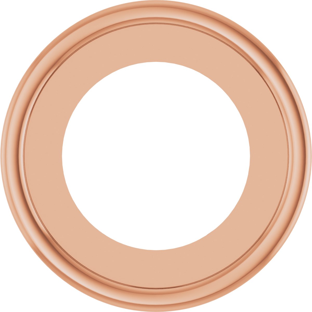 Round Bezel-Set Pendant