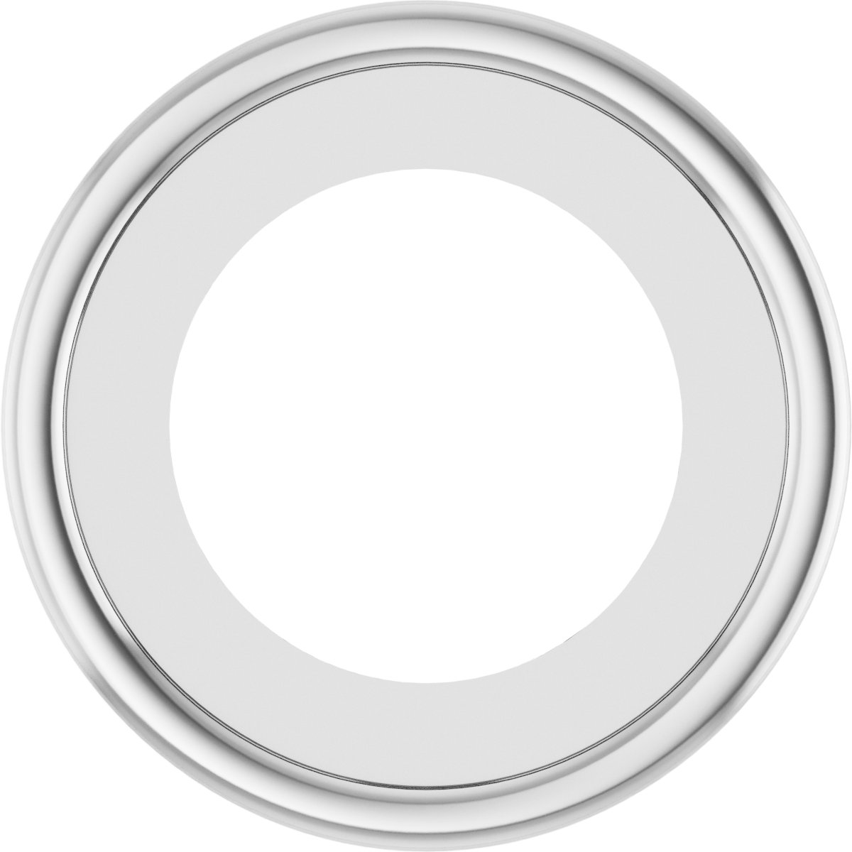 Round Bezel-Set Pendant