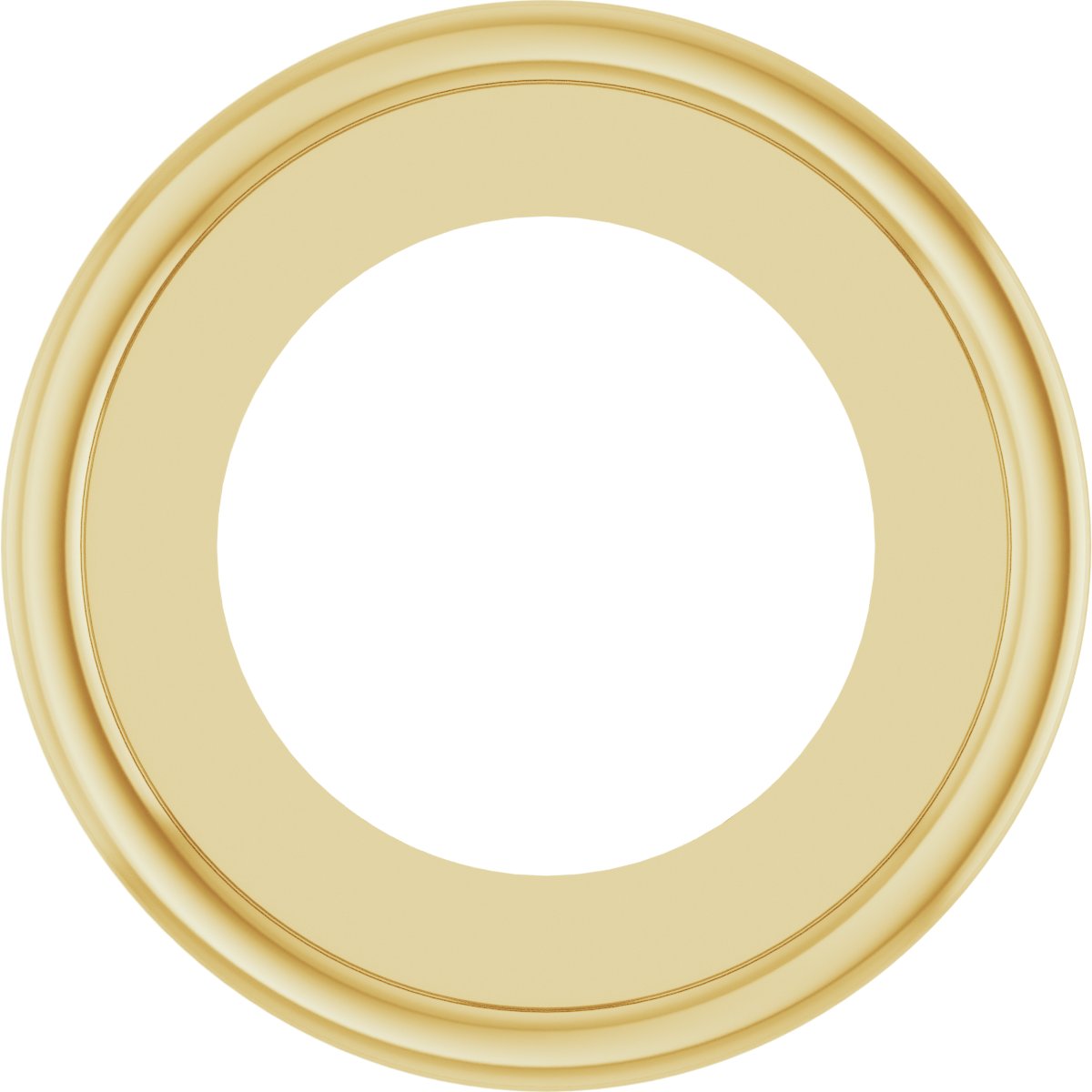 Round Bezel-Set Pendant