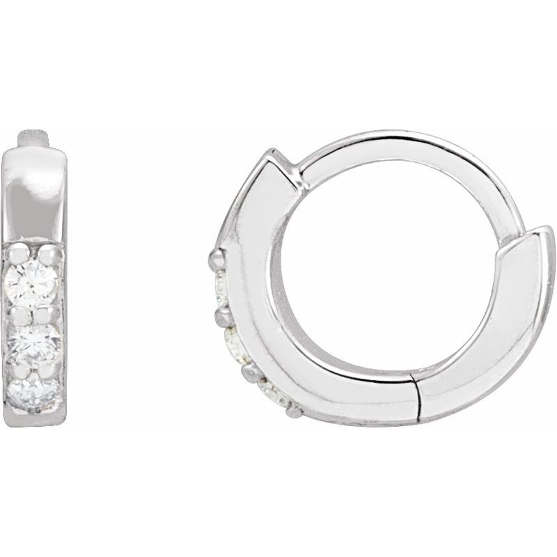 Accented Huggie Earrings