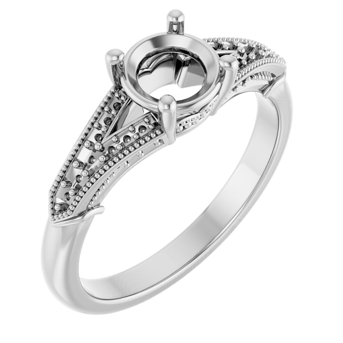 Accented Engagement Ring