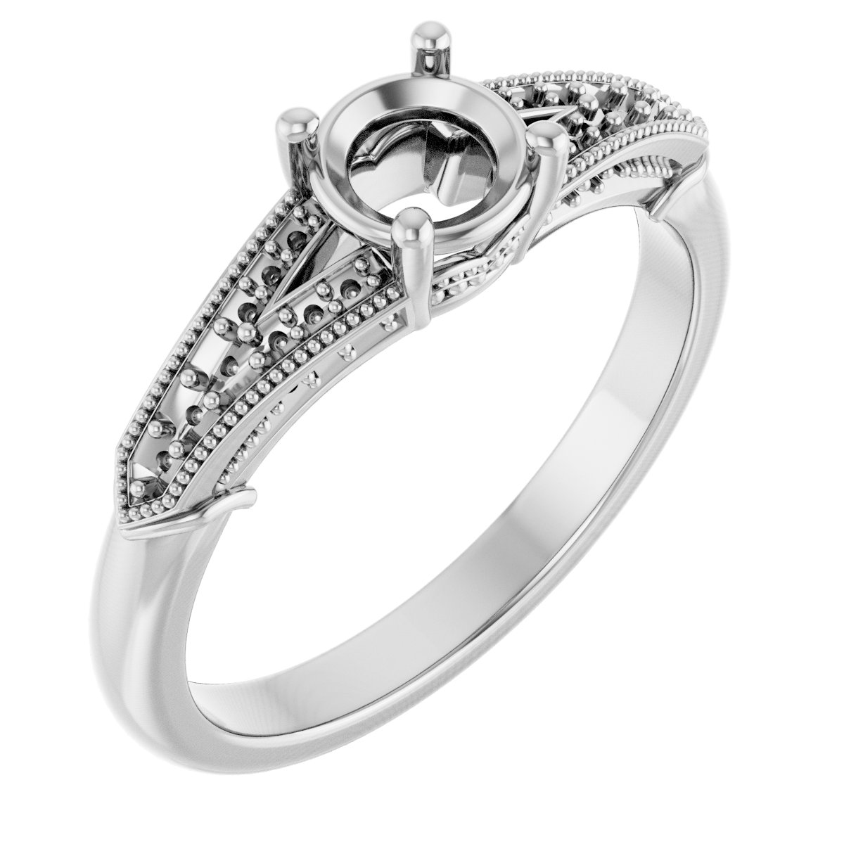 Accented Engagement Ring