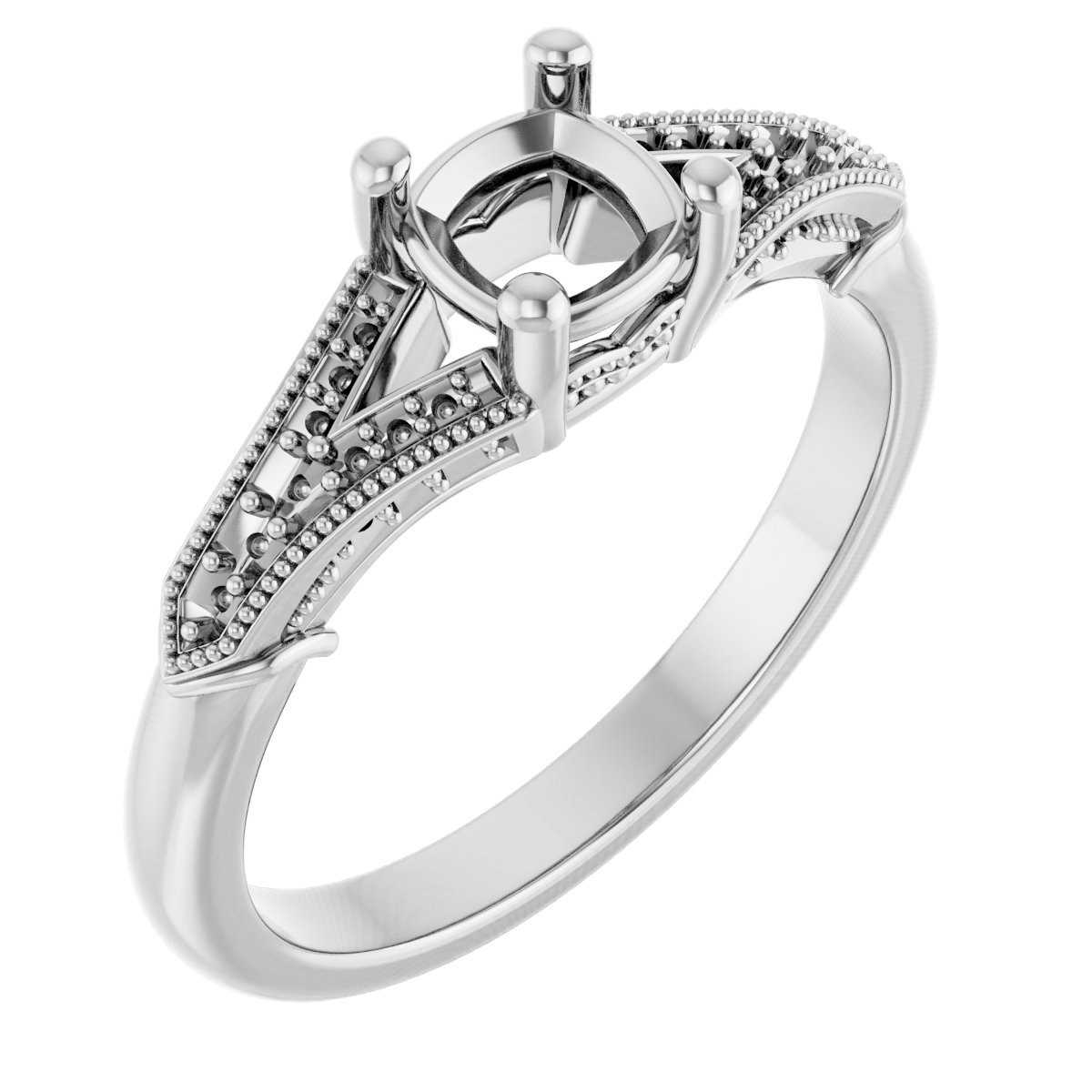 Accented Engagement Ring