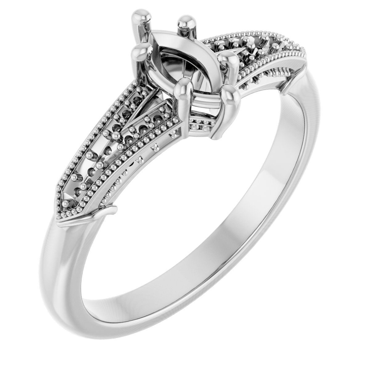 Marquise diamond set in a ring