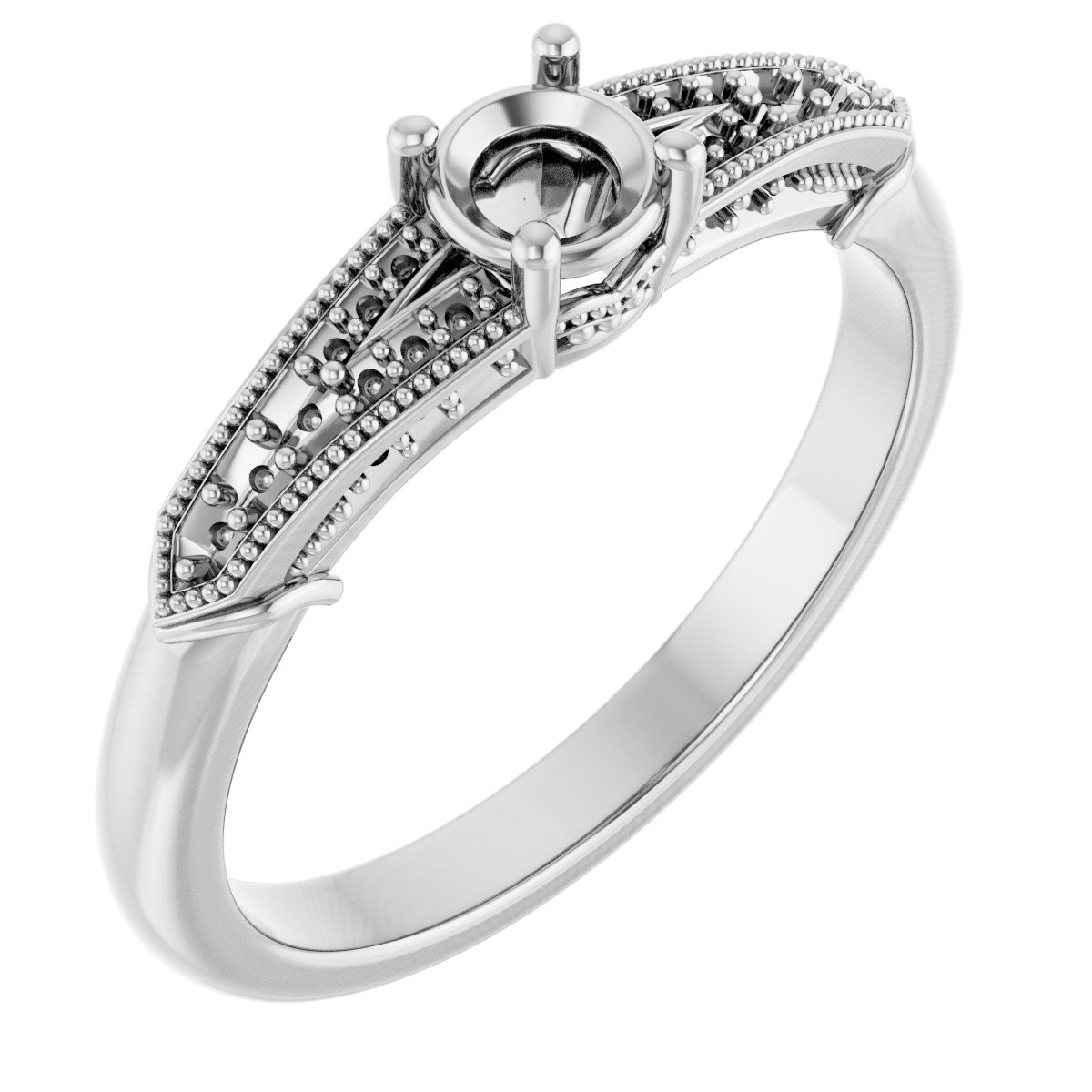 Accented Engagement Ring