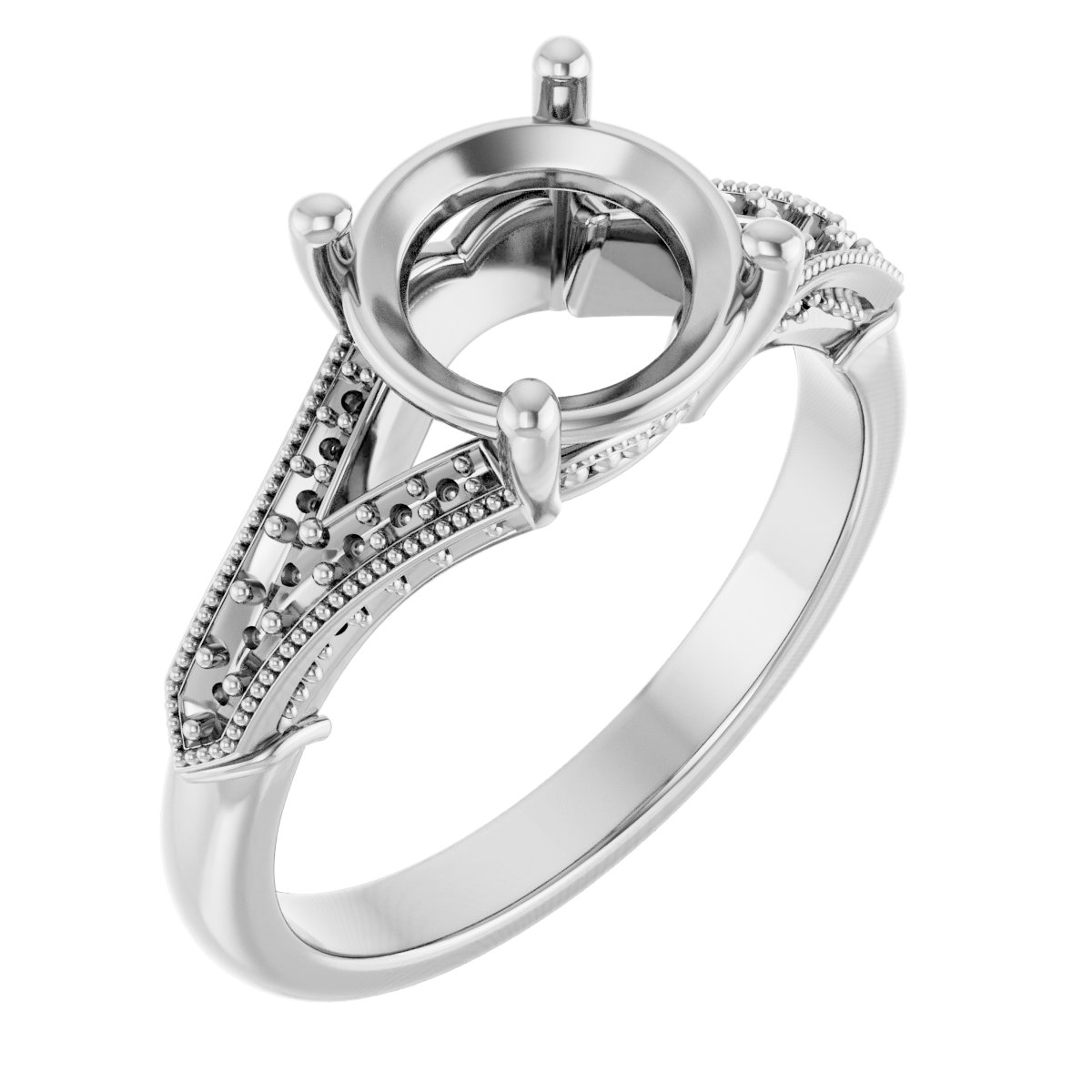 Accented Engagement Ring