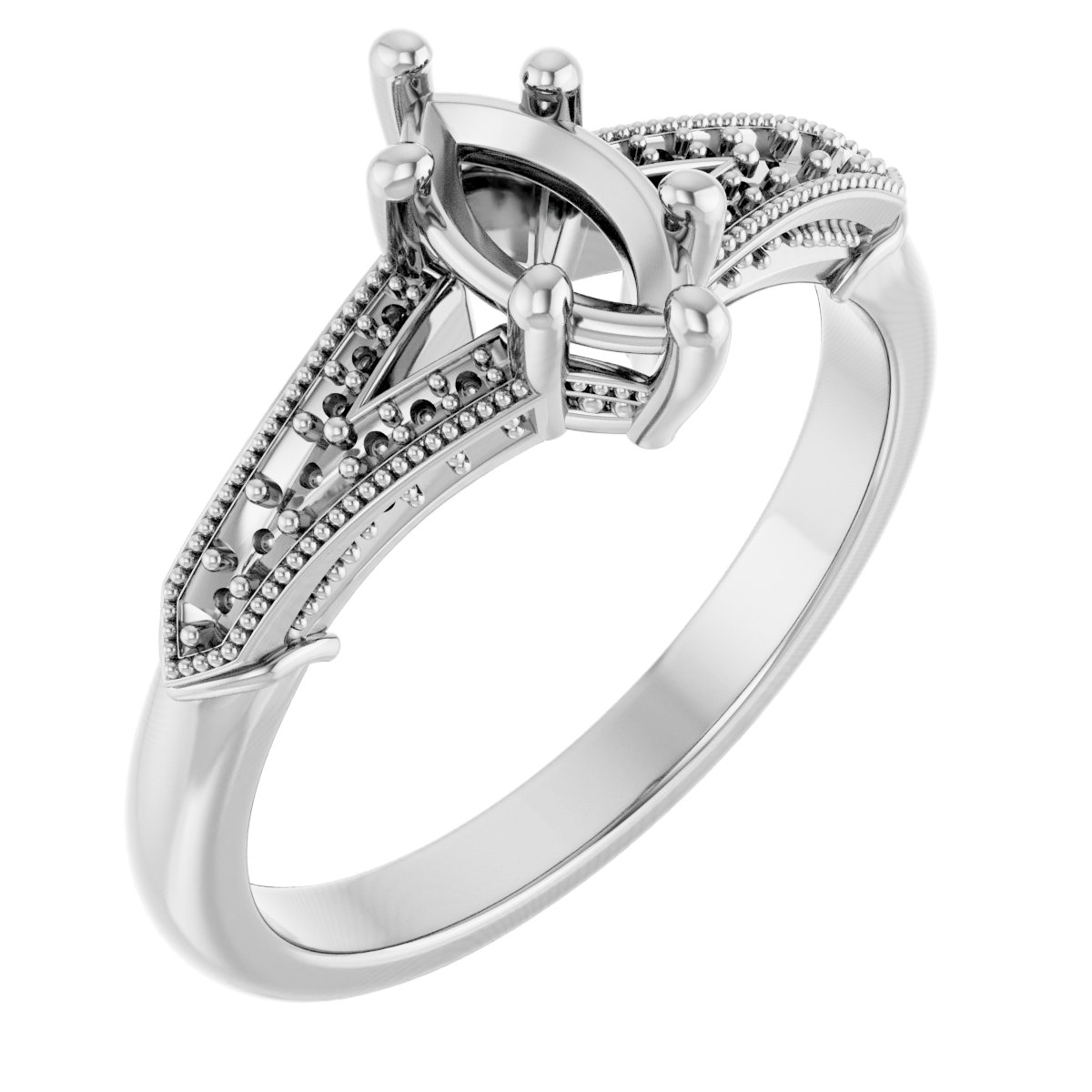 Accented Engagement Ring