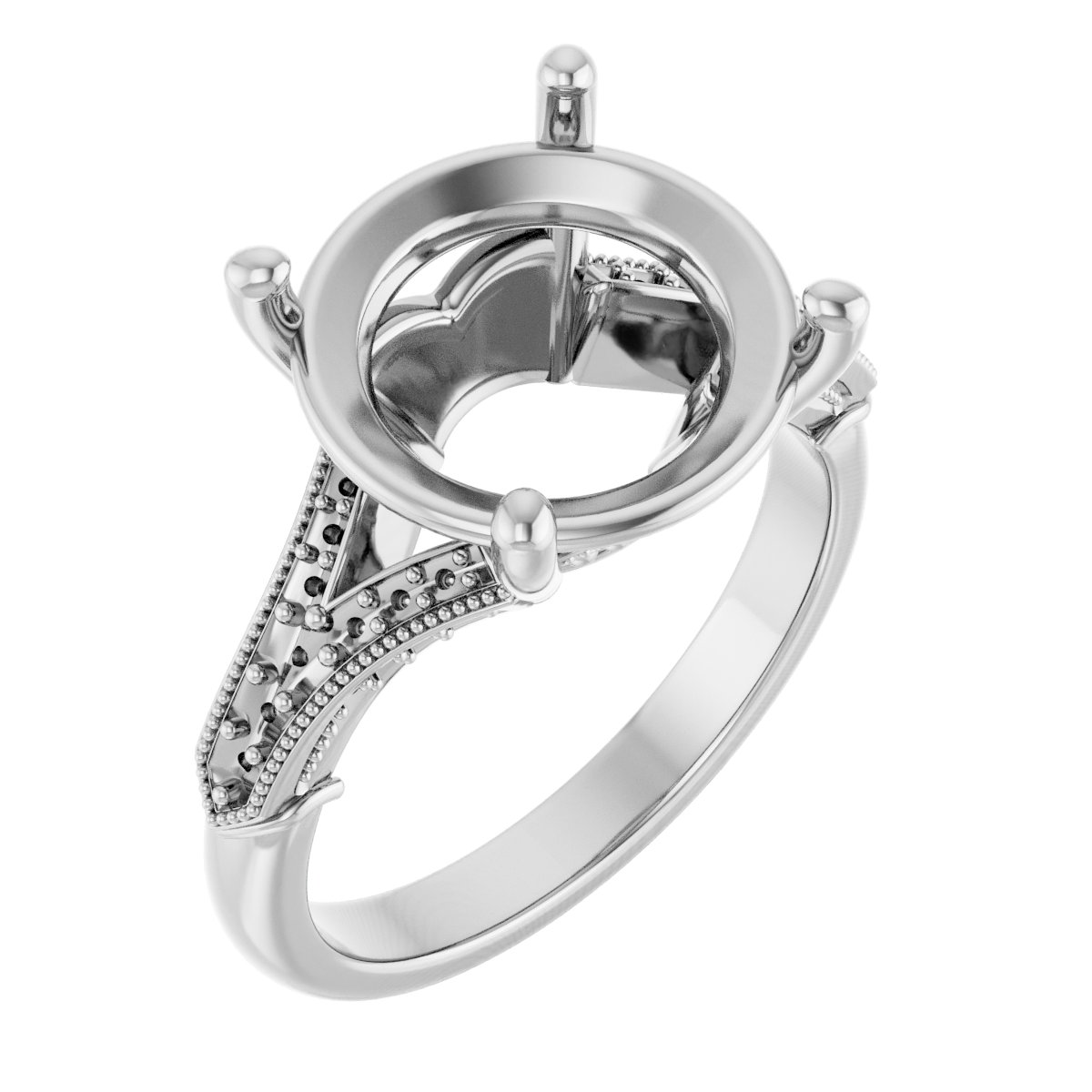 Accented Engagement Ring