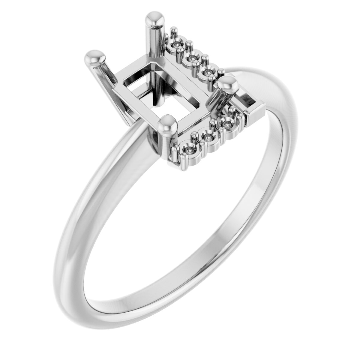 Accented Engagement Ring or Band