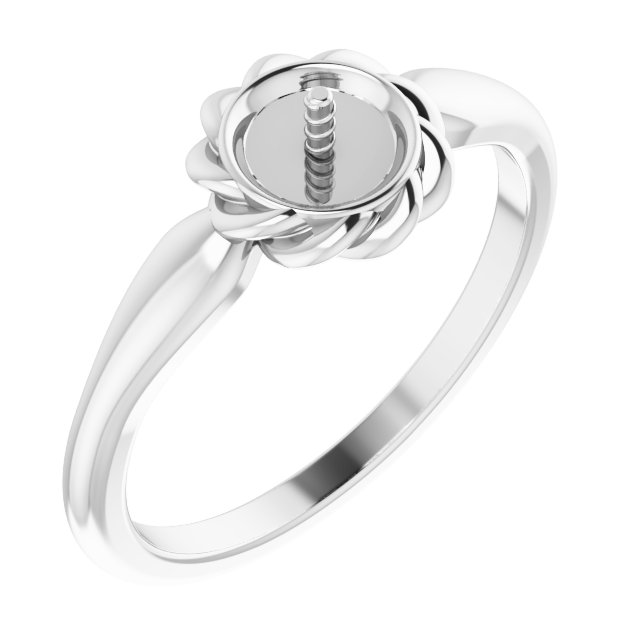 Pearl Halo-Style Rope Ring