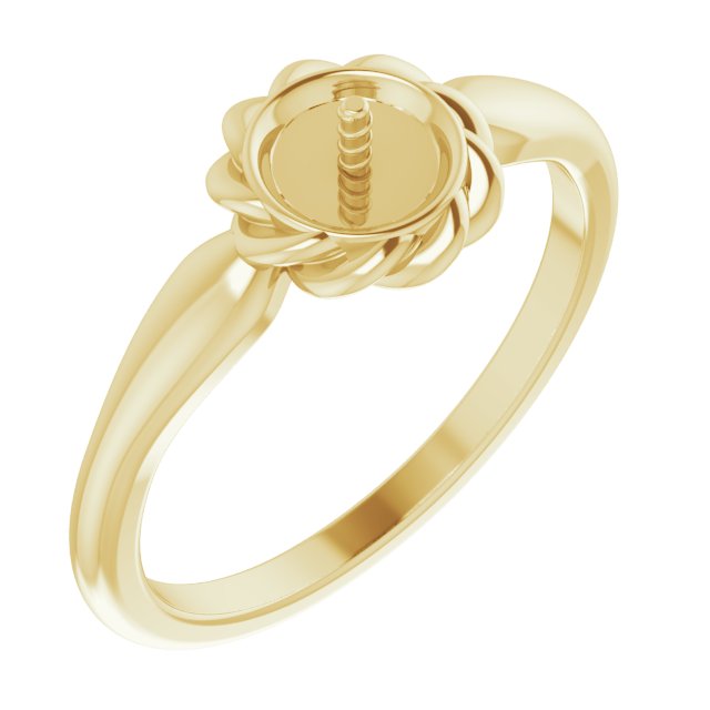 Pearl Halo-Style Rope Ring