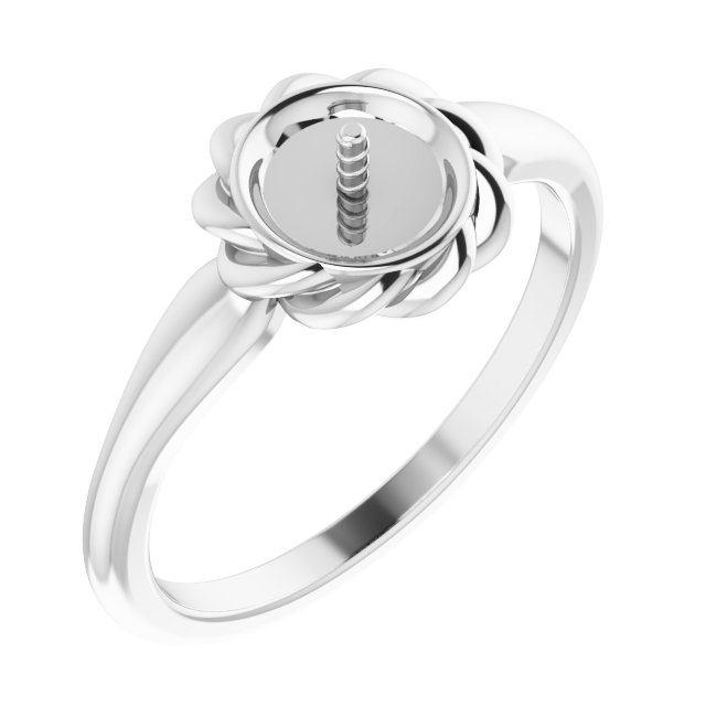 Pearl Halo-Style Rope Ring