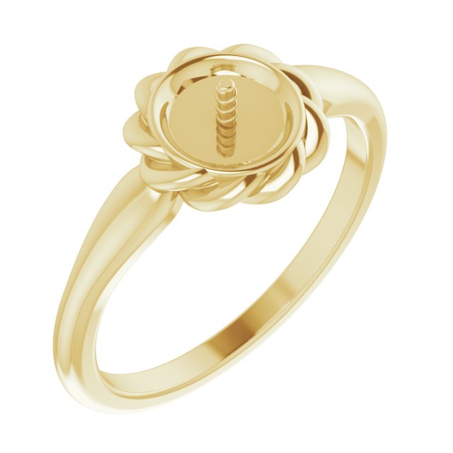 Pearl Halo-Style Rope Ring