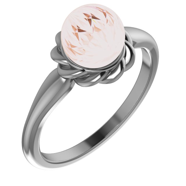 Pearl Halo-Style Rope Ring