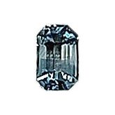 Emerald/Octagon Genuine Bicolor Sapphire (Notable Gems®)
