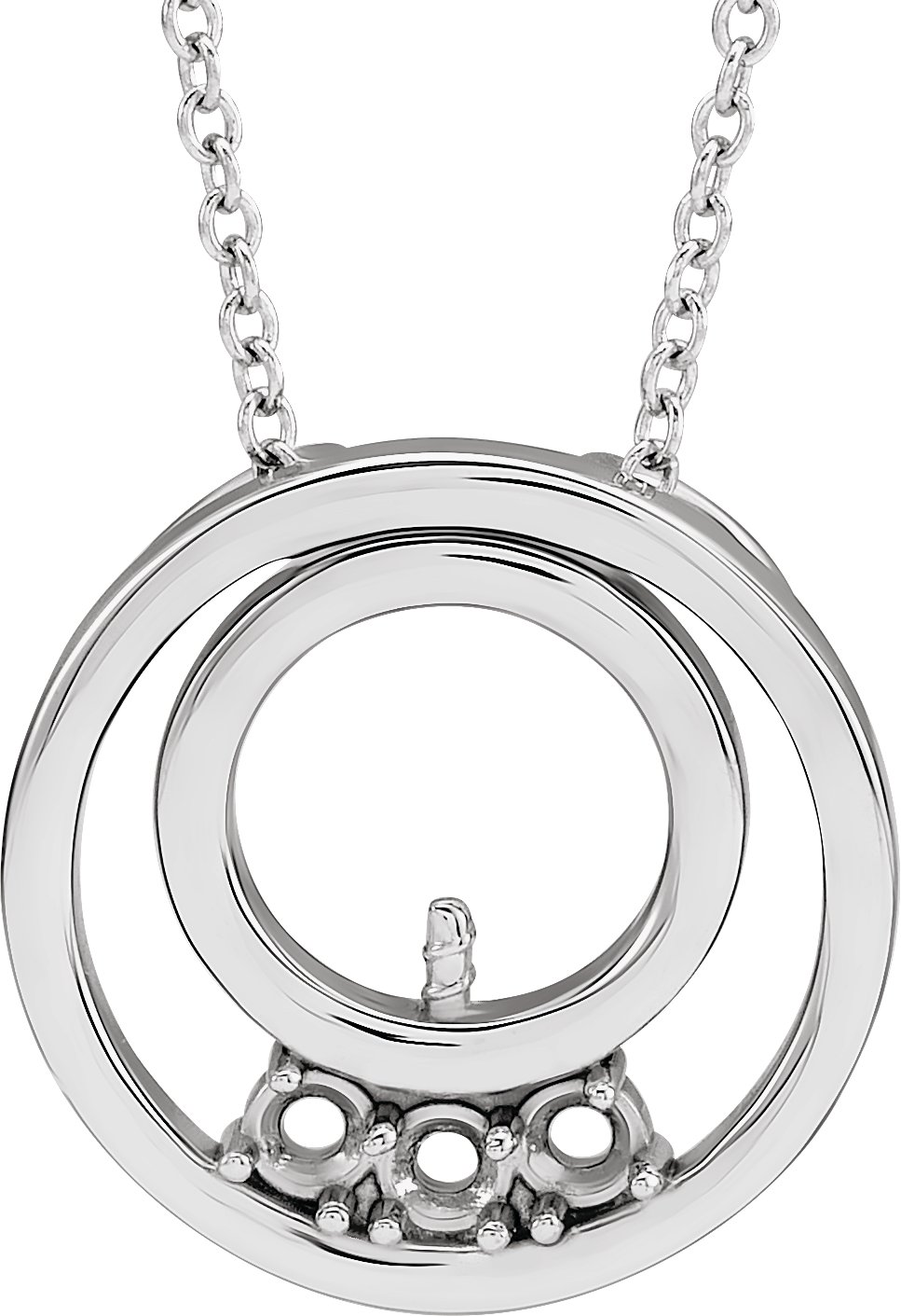 Family Pearl Circle Necklace or Pendant