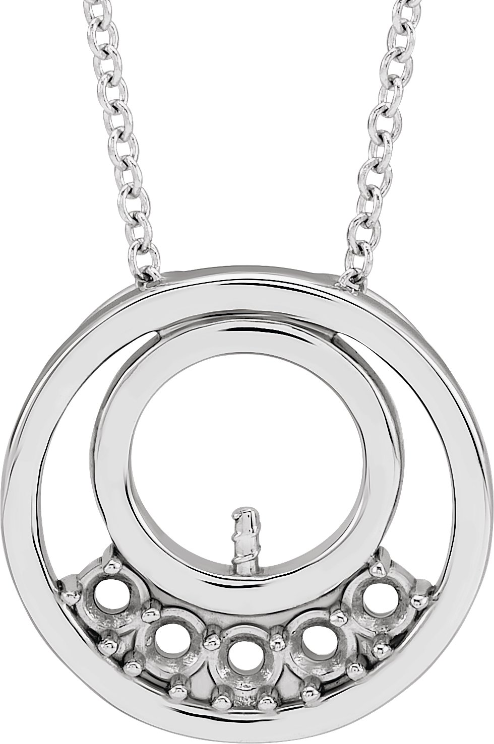 Family Pearl Circle Necklace or Pendant