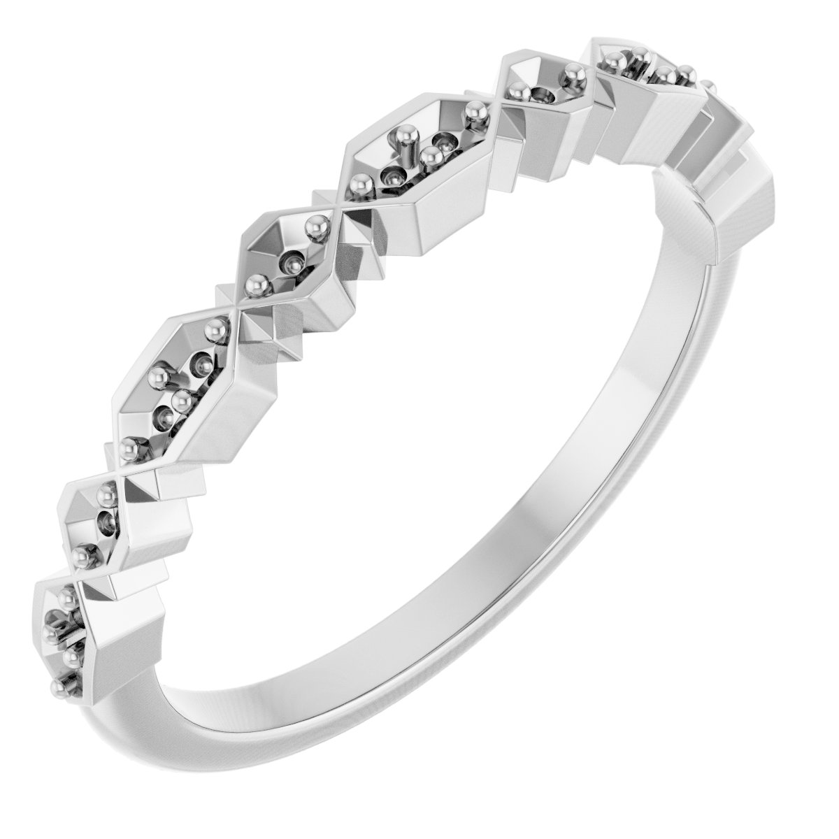 Geometric Anniversary Band