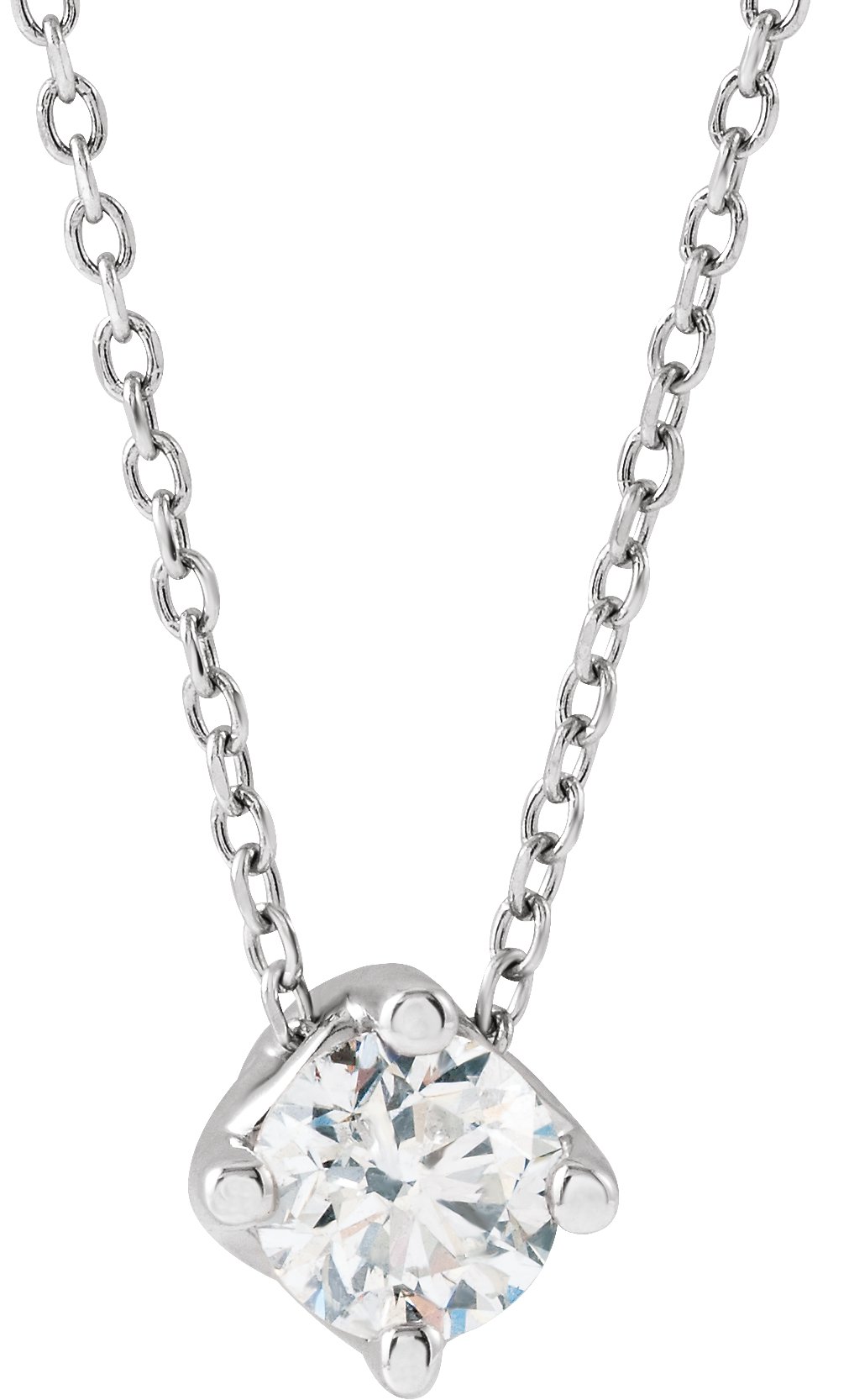 2ct Blue Sapphire Floating Diamond Necklace