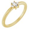 14K Yellow .08 CTW Natural Diamond Stackable Ring Ref 18628609
