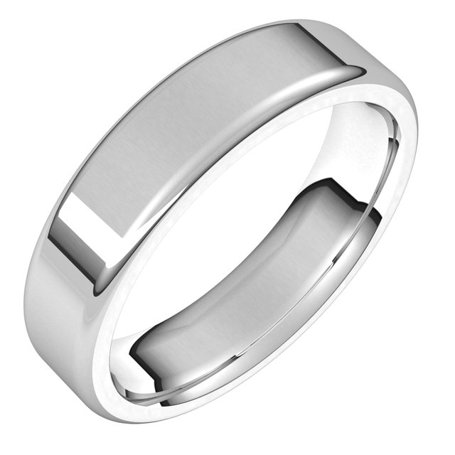Flat Comfort Fit Round Edge Band