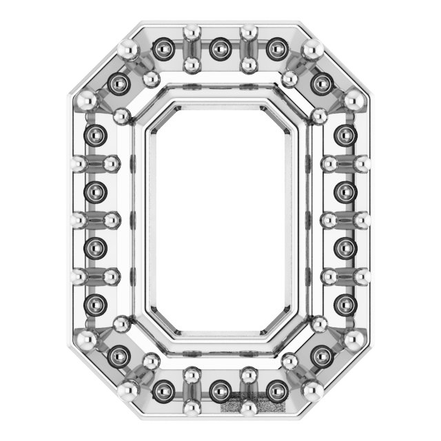 Emerald Halo-Style Necklace or Pendant