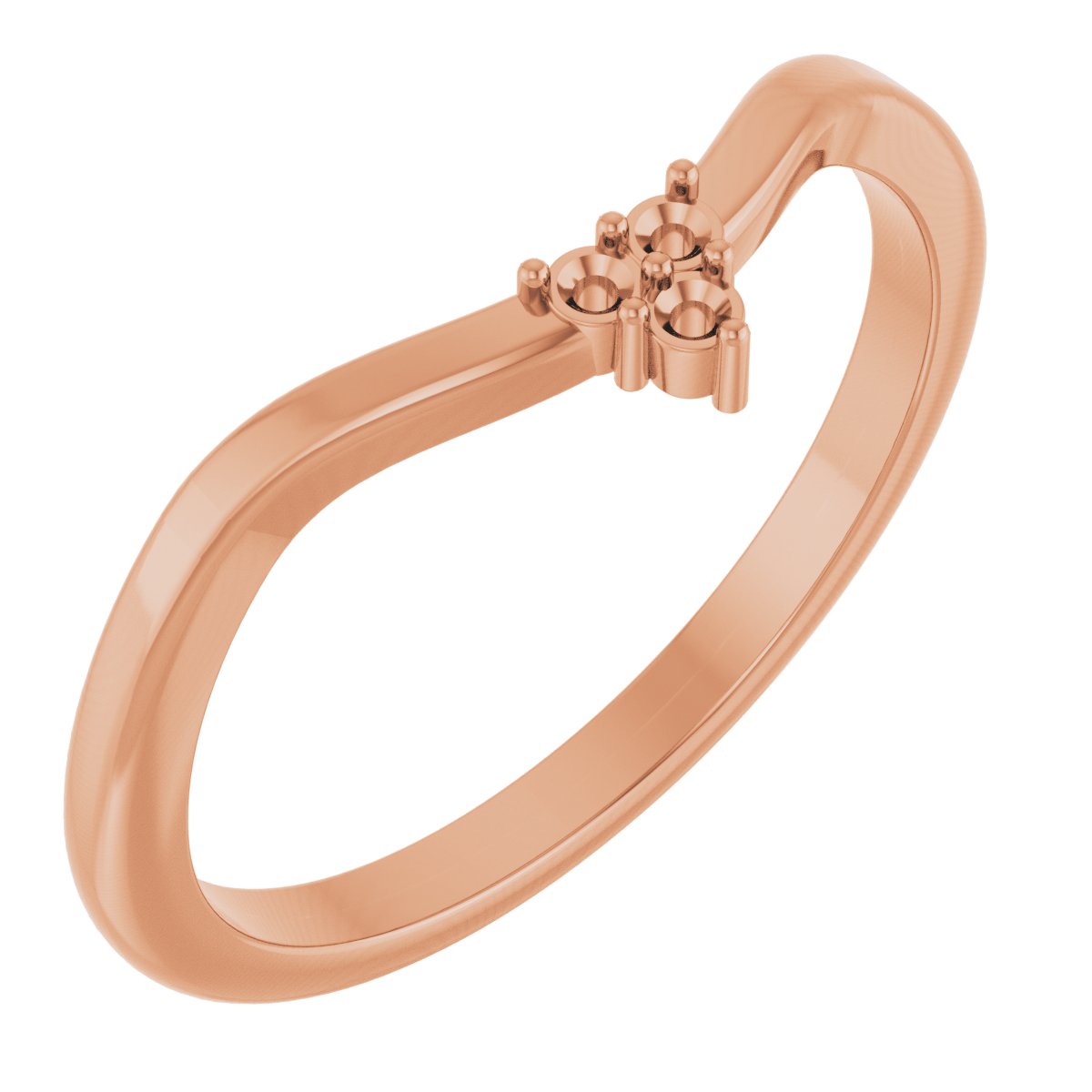 Rose-Cut Accented Engagement Ring or Band