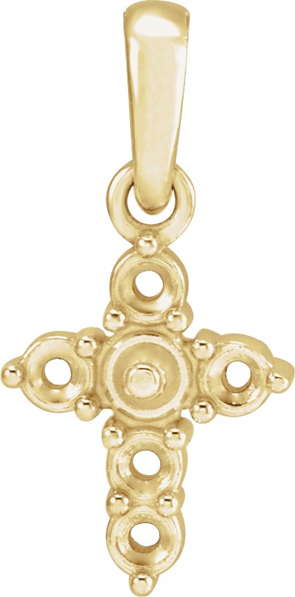 Pearl Cross Necklace or Pendant