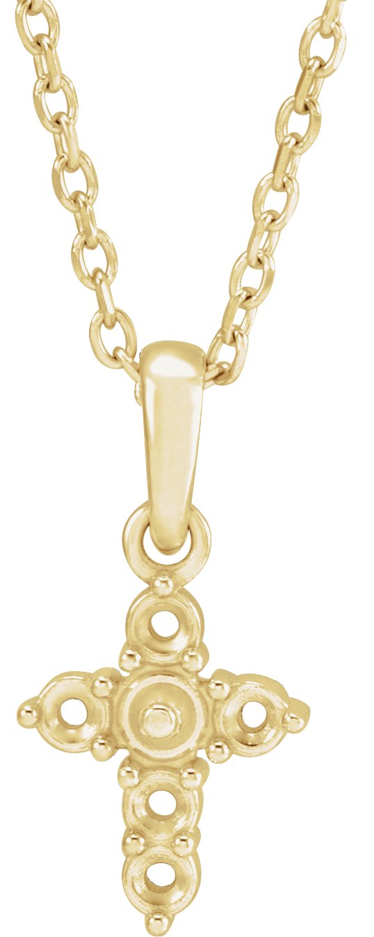 Pearl Cross Necklace or Pendant