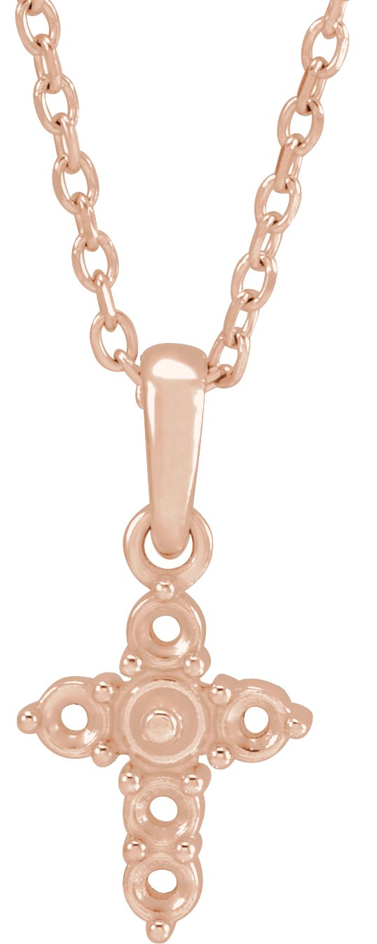 Pearl Cross Necklace or Pendant