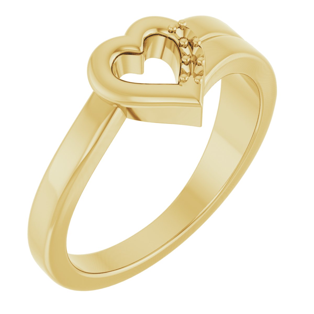 Family Engravable Heart Ring