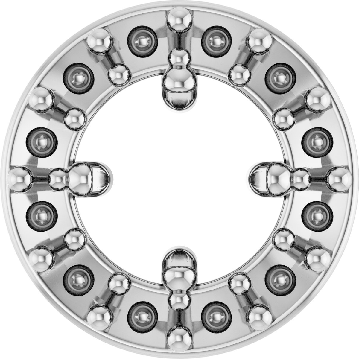Platinum 3 mm Round Rose-Cut Halo-Style Pendant Mounting