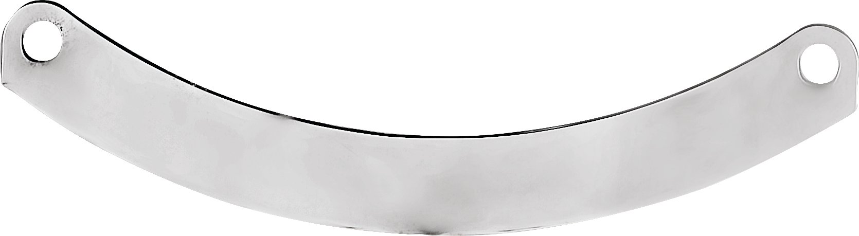 Sterling Silver Engravable Curved Bar Necklace Center