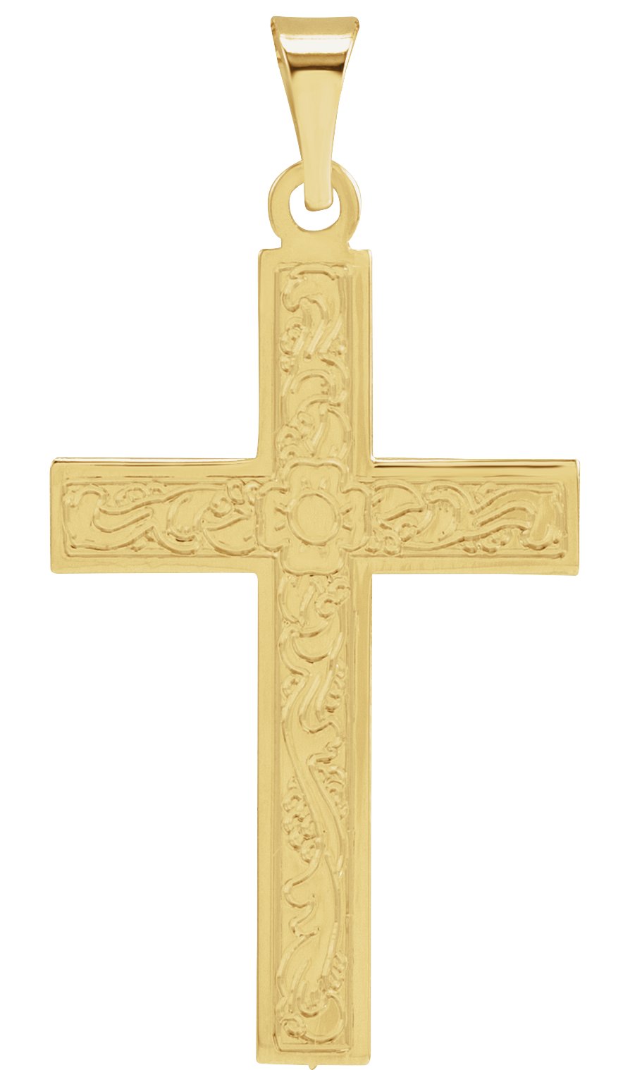Floral Cross Necklace or Pendant