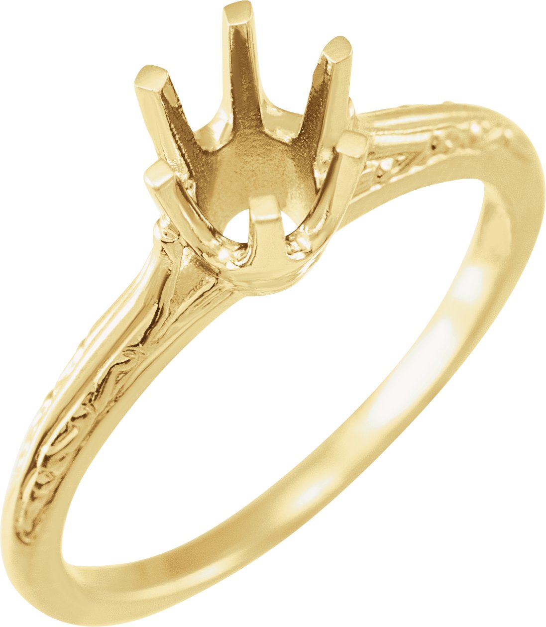 Sculptural Solitaire Engagement Ring or Band