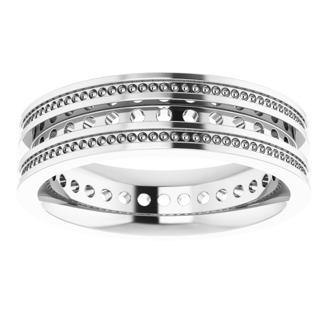 3x1.5 mm Straight Baguette Band Mounting view 3