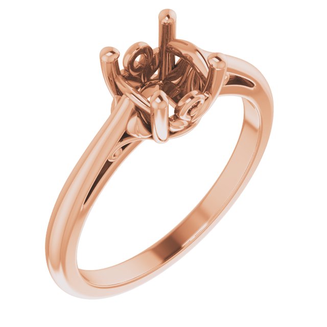 Solitaire Engagement Ring or Band