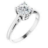 Solitaire Engagement Ring or Band