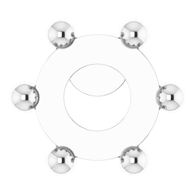 Rose-Cut Round 6-Prong Earring Setting
