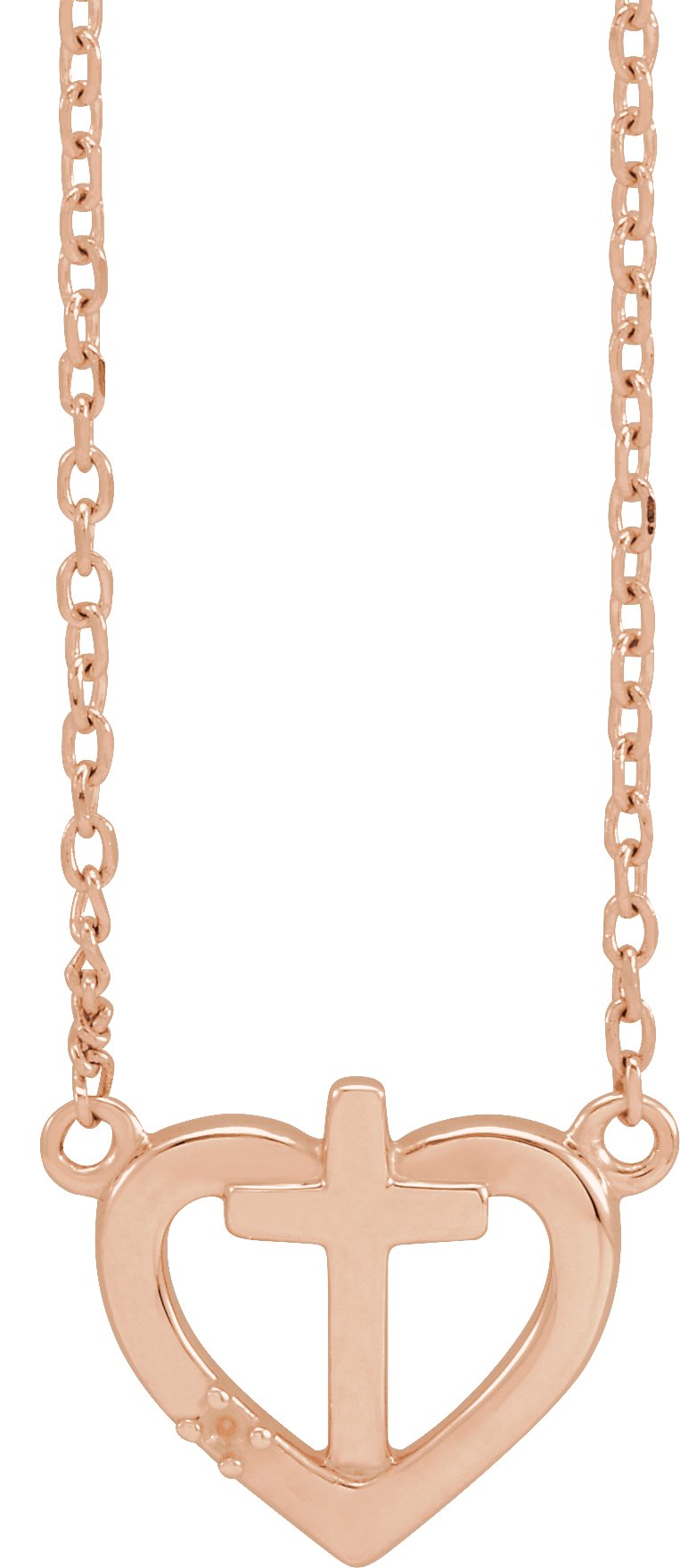 Heart & Cross Necklace or Center