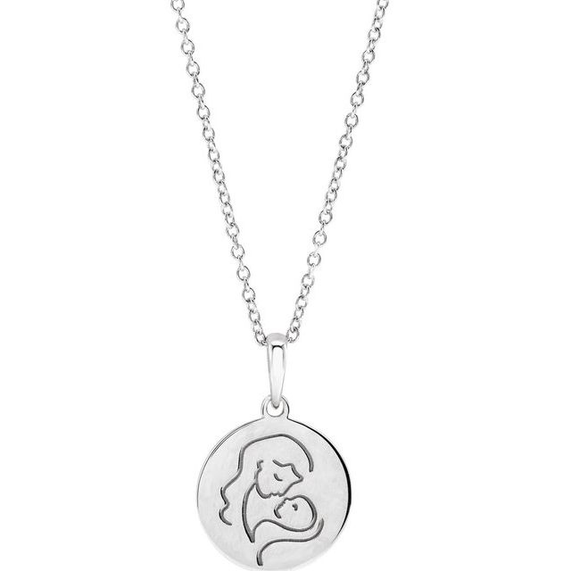 14K White Hold You Forever® 16-18" Necklace