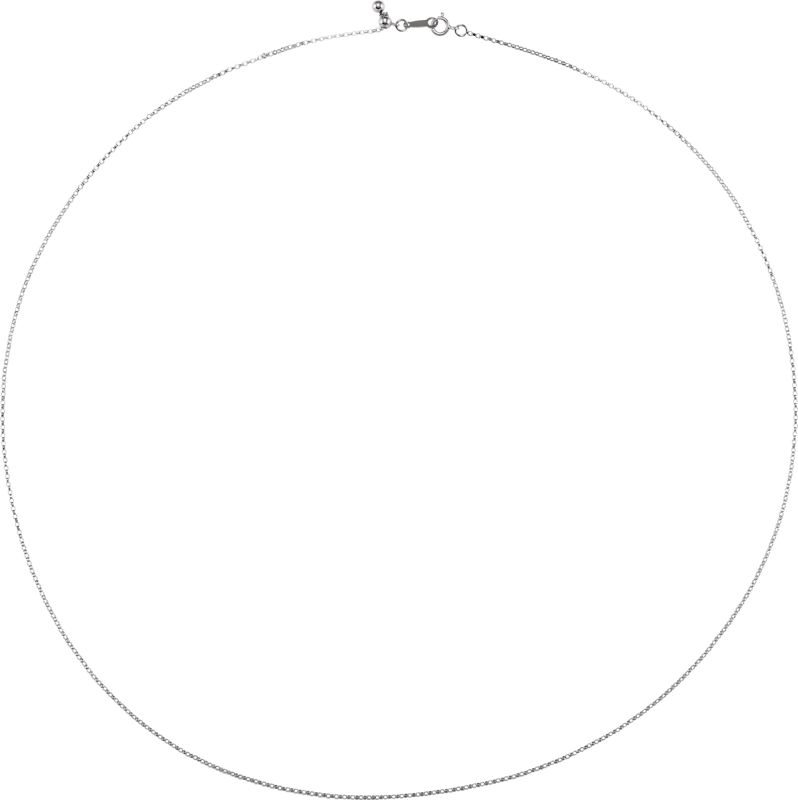 1.1 mm Adjustable Rolo 16-22" Chain view 3
