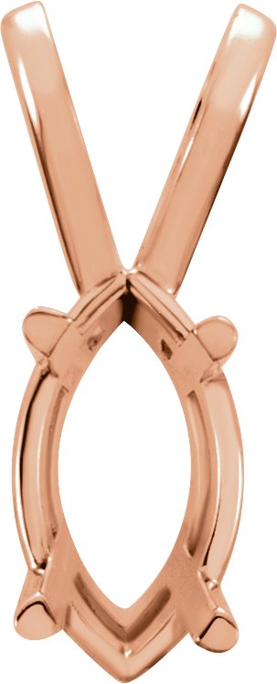 Marquise 4-Prong Basket Pendant